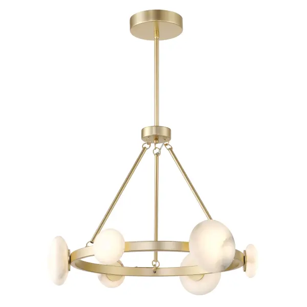 Zill 6-Light Chandelier in Lily Gold - Image 3