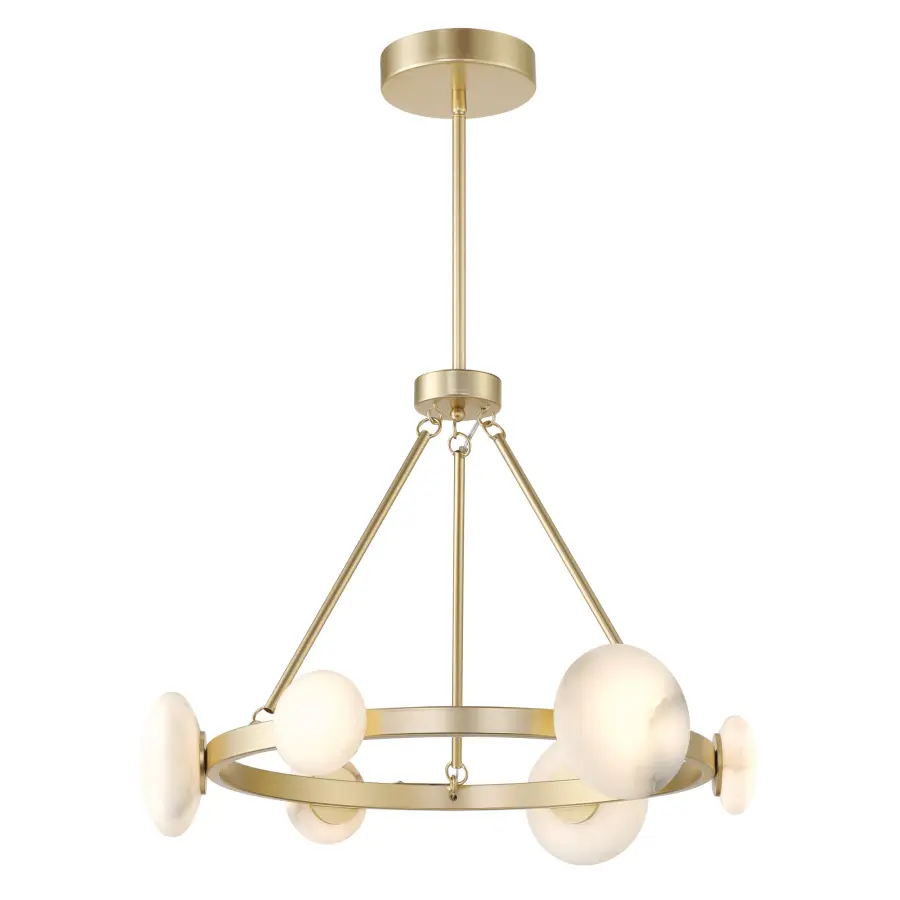 Zill 6-Light Chandelier in Lily Gold - Image 3