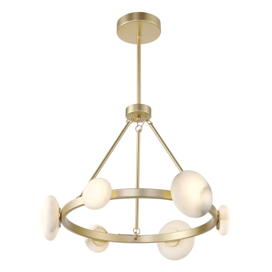Zill 6-Light Chandelier in Lily Gold - Image 4