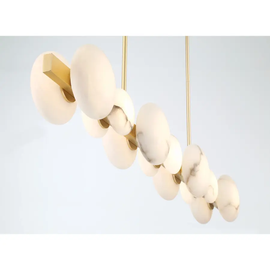 Zill 14-Light LED Island Chandelier in Lily Gold - Image 2