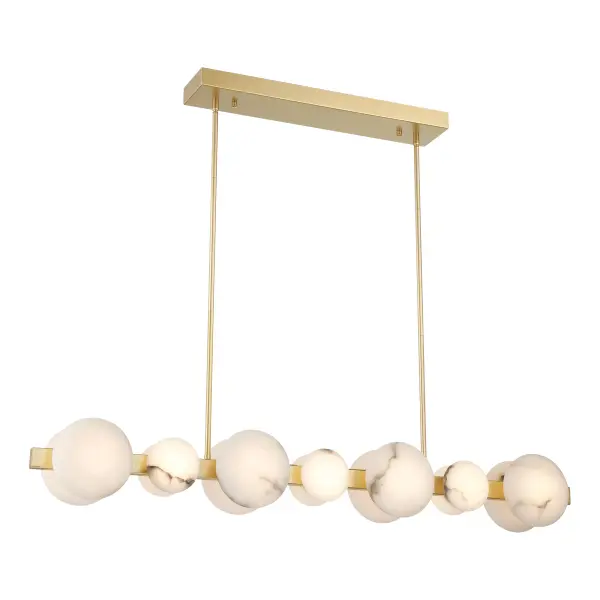 Zill 14-Light LED Island Chandelier in Lily Gold - Image 3