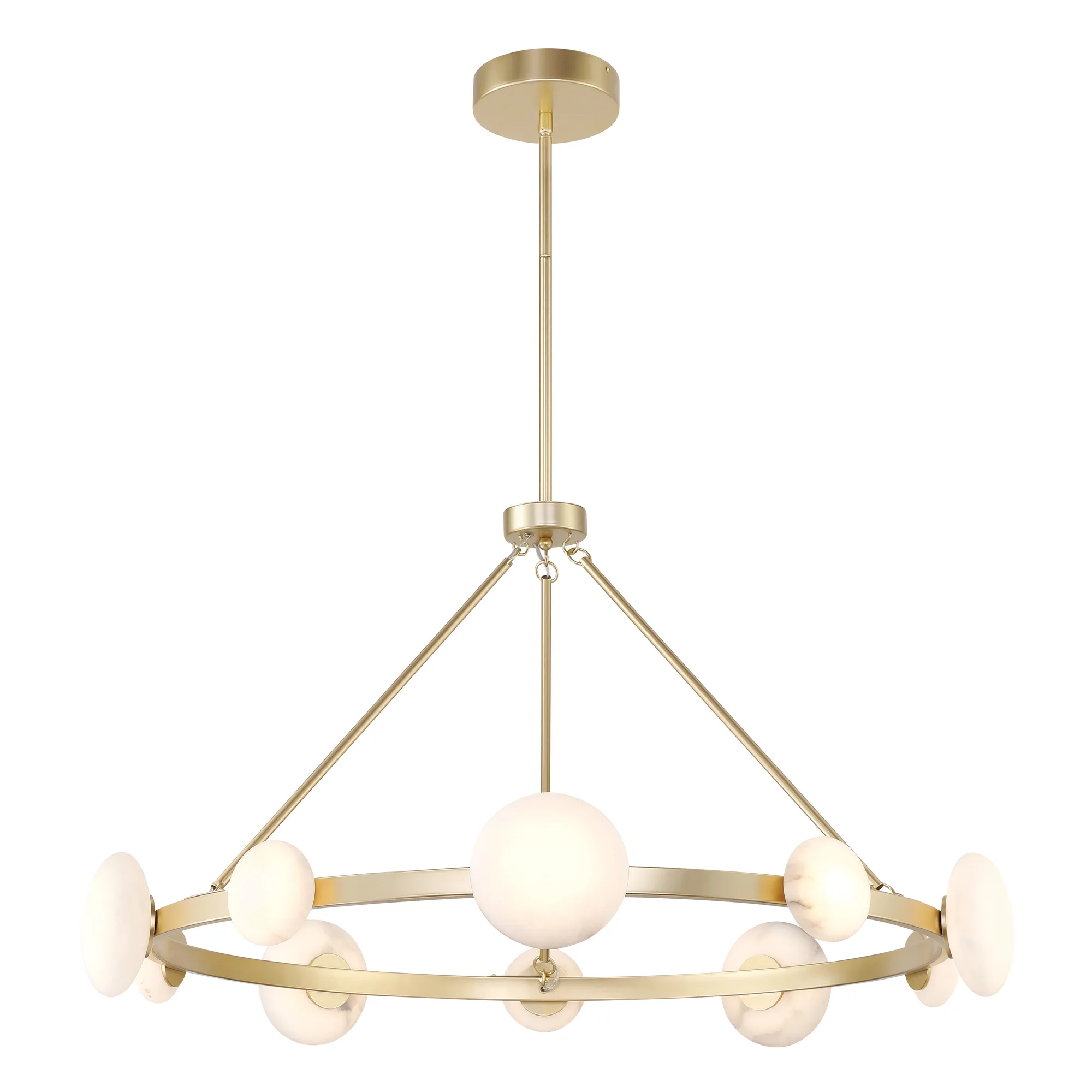 Zill 10-Light Chandelier in Lily Gold