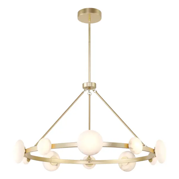 Zill 10-Light Chandelier in Lily Gold - Image 3