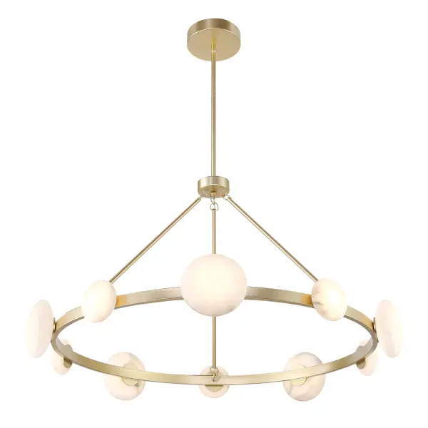 Zill 10-Light Chandelier in Lily Gold - Image 4