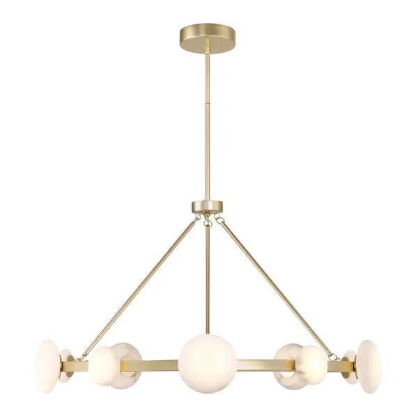 Zill 10-Light Chandelier in Lily Gold - Image 5