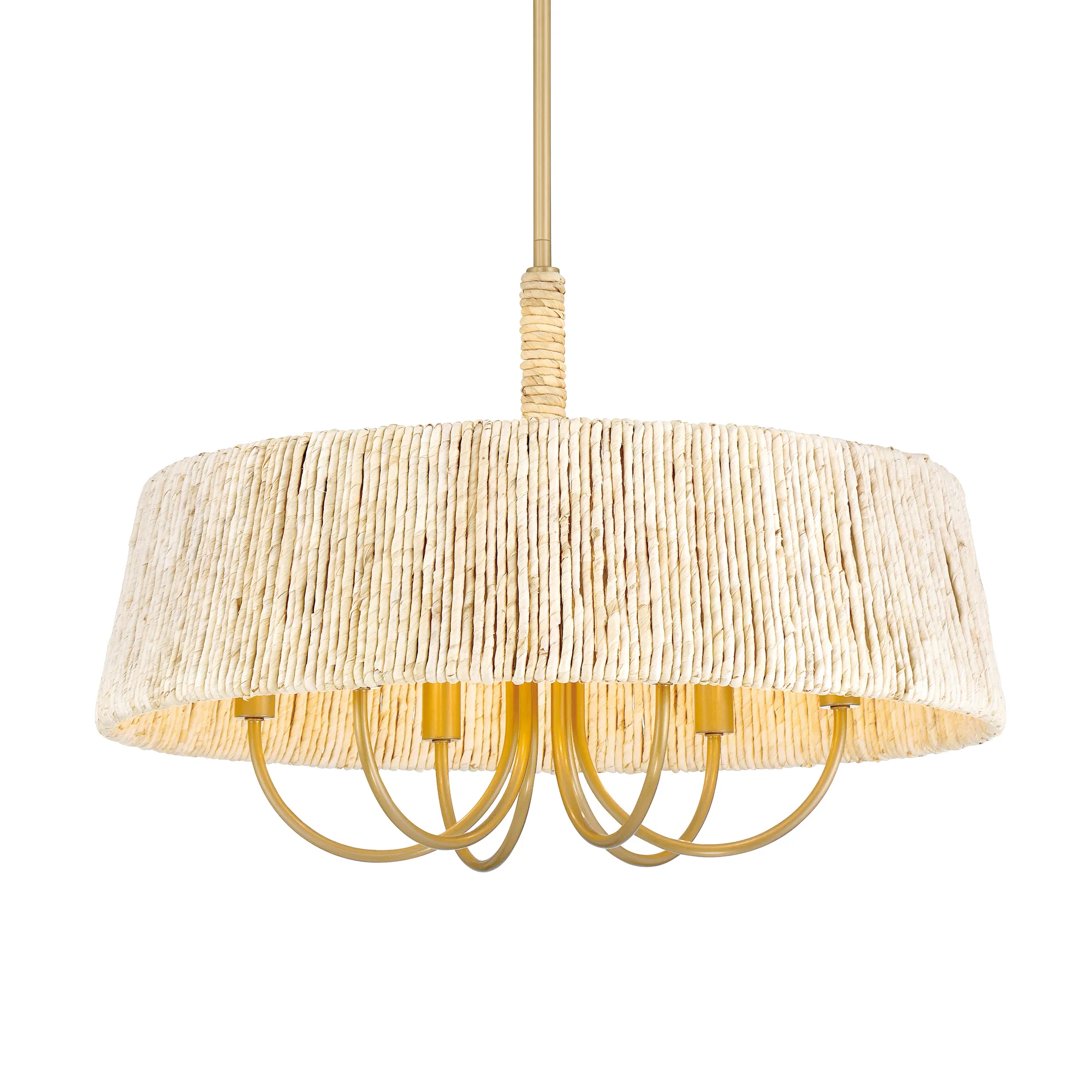 Hellia 24" 6-Light Pendant in Legacy Brass