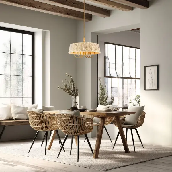 Hellia 24" 6-Light Pendant in Legacy Brass - Image 5