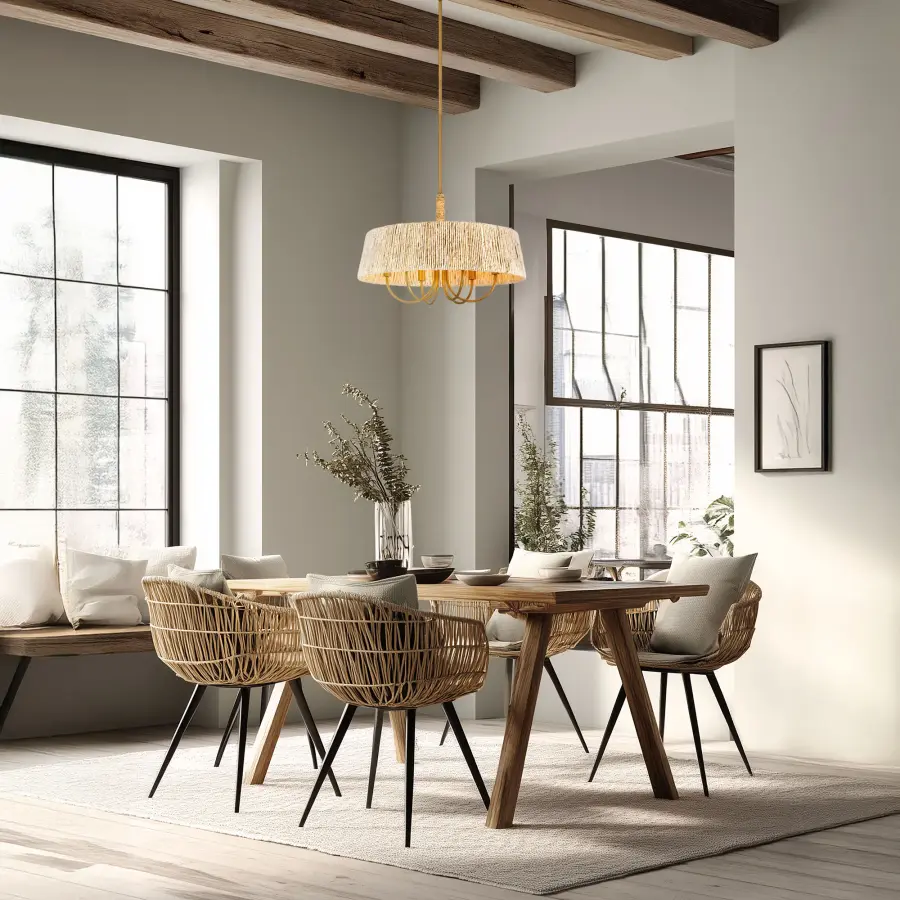Hellia 24" 6-Light Pendant in Legacy Brass - Image 5