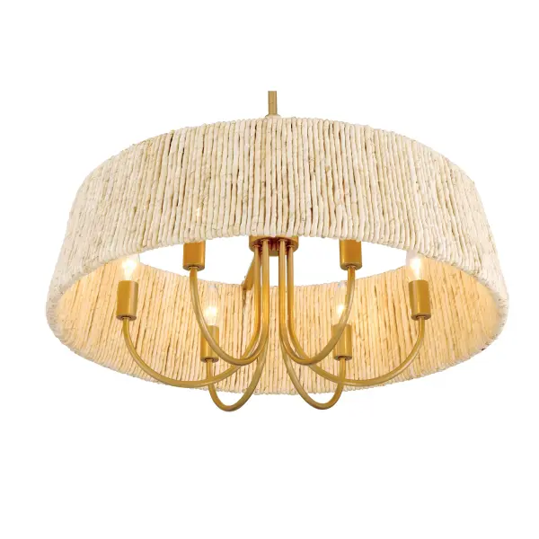 Hellia 24" 6-Light Pendant in Legacy Brass - Image 6