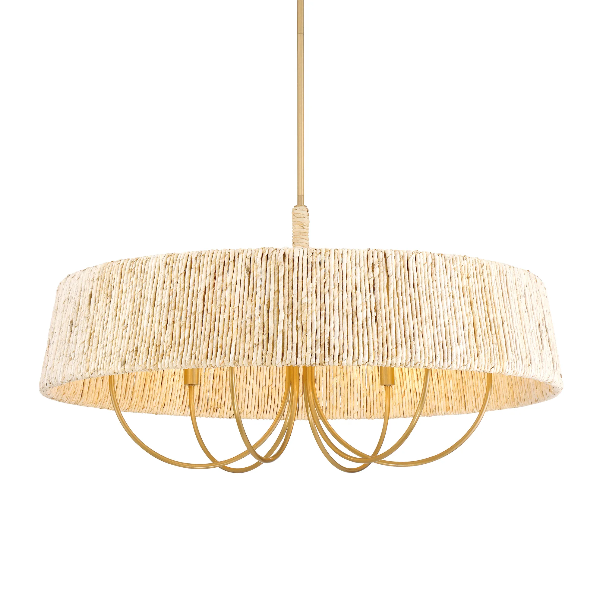 Hellia 36" 6-Light Pendant in Legacy Brass