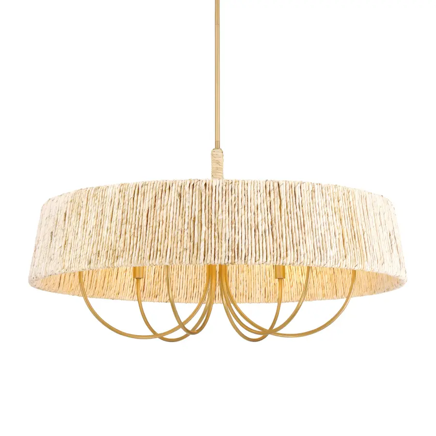Stunning Organic Statement Piece with Natural Texture and Warm Brass Accents - Image 1