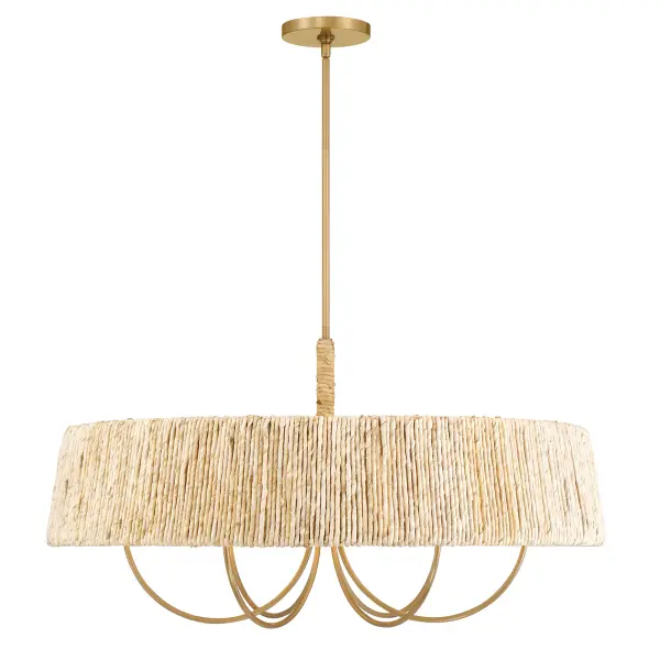 Hellia 36" 6-Light Pendant in Legacy Brass - Image 11