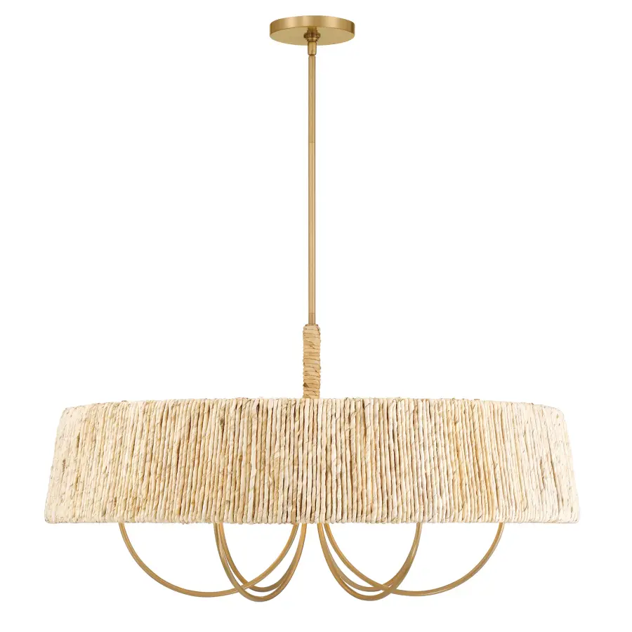 Hellia 36" 6-Light Pendant in Legacy Brass - Image 11
