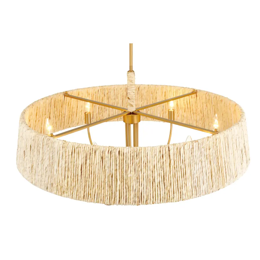 Hellia 36" 6-Light Pendant in Legacy Brass - Image 8