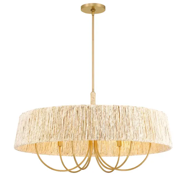 Hellia 36" 6-Light Pendant in Legacy Brass - Image 10