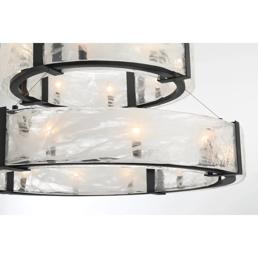 Cloud Break 20-Light Pendant in Coal Black - Image 2