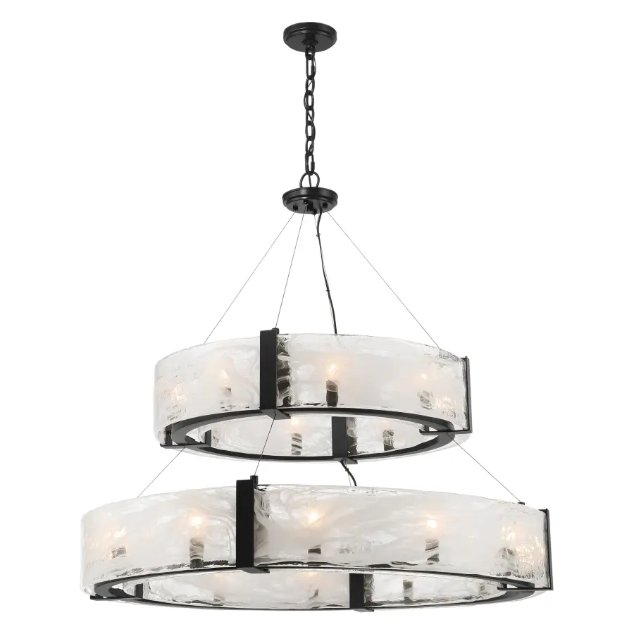 Cloud Break 20-Light Pendant in Coal Black - Image 5