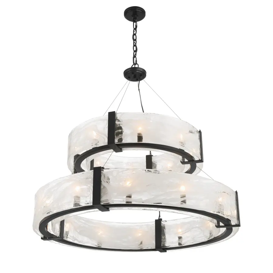 Cloud Break 20-Light Pendant in Coal Black - Image 6