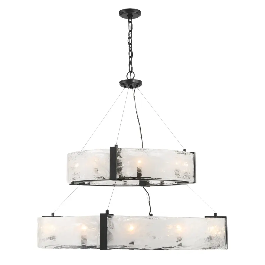 Cloud Break 20-Light Pendant in Coal Black - Image 7