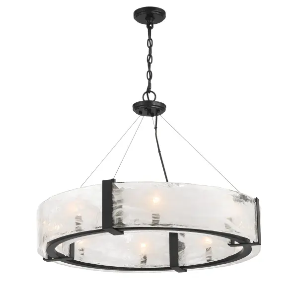 Cloud Break 8-Light Pendant in Coal Black - Image 3