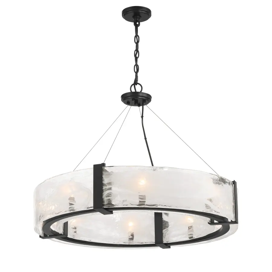 Cloud Break 8-Light Pendant in Coal Black - Image 3