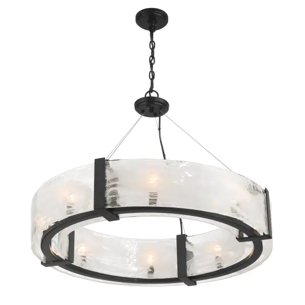 Cloud Break 8-Light Pendant in Coal Black - Image 4