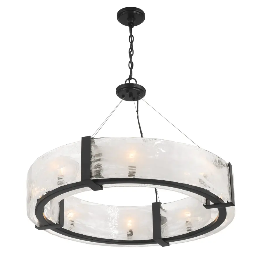 Cloud Break 8-Light Pendant in Coal Black - Image 4