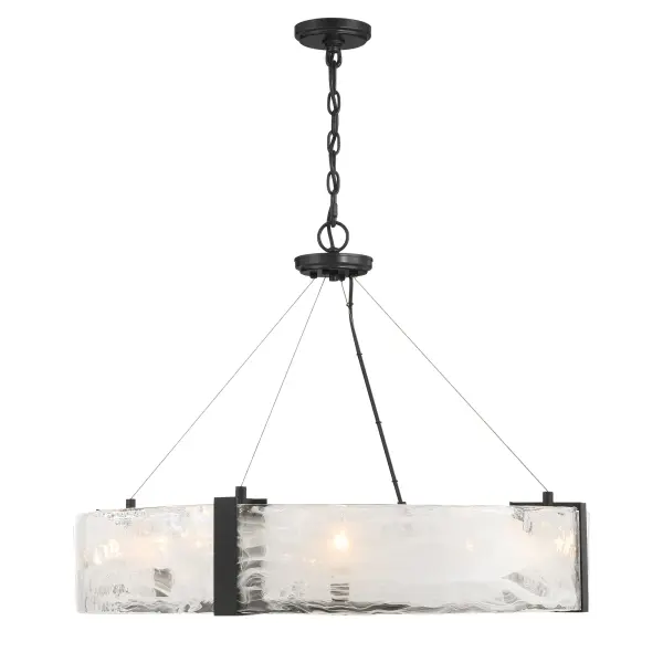 Cloud Break 8-Light Pendant in Coal Black - Image 5