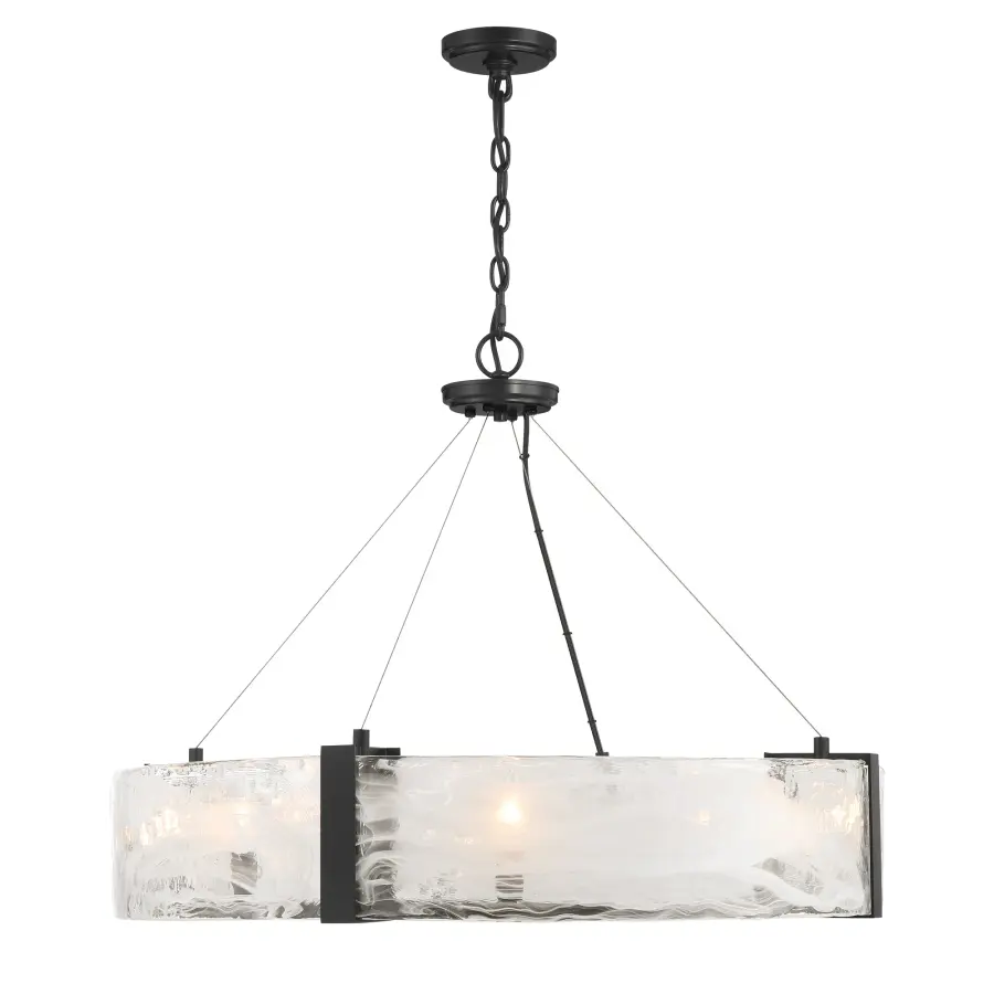 Cloud Break 8-Light Pendant in Coal Black - Image 5