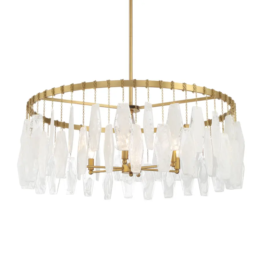 Willow 6-Light Pendant in Legacy Brass - Image 1