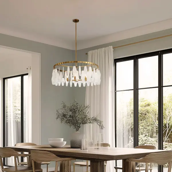 Willow 6-Light Pendant in Legacy Brass - Image 5