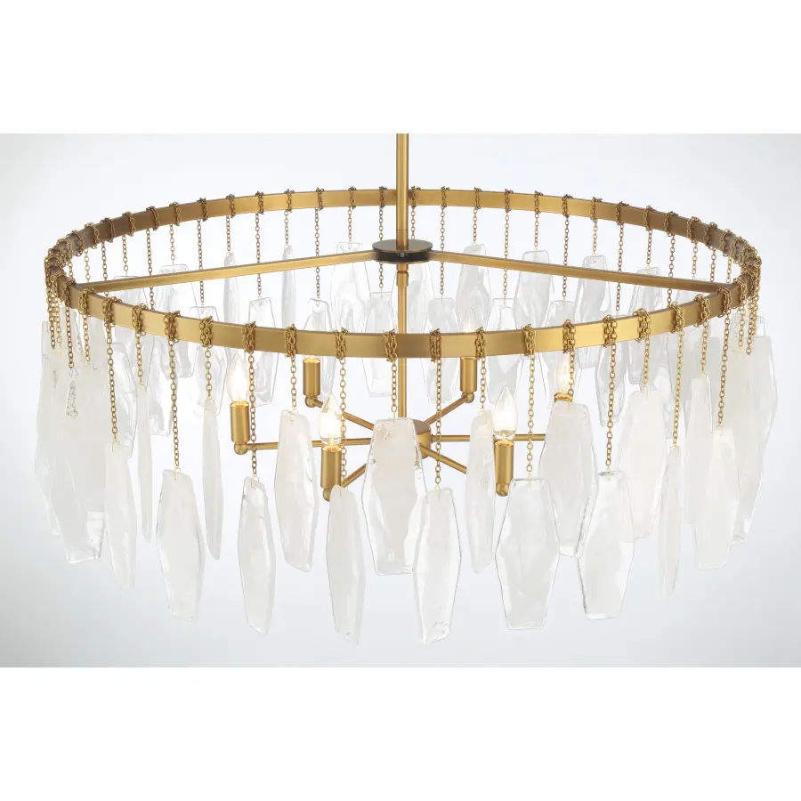 Willow 6-Light Pendant in Legacy Brass - Image 8