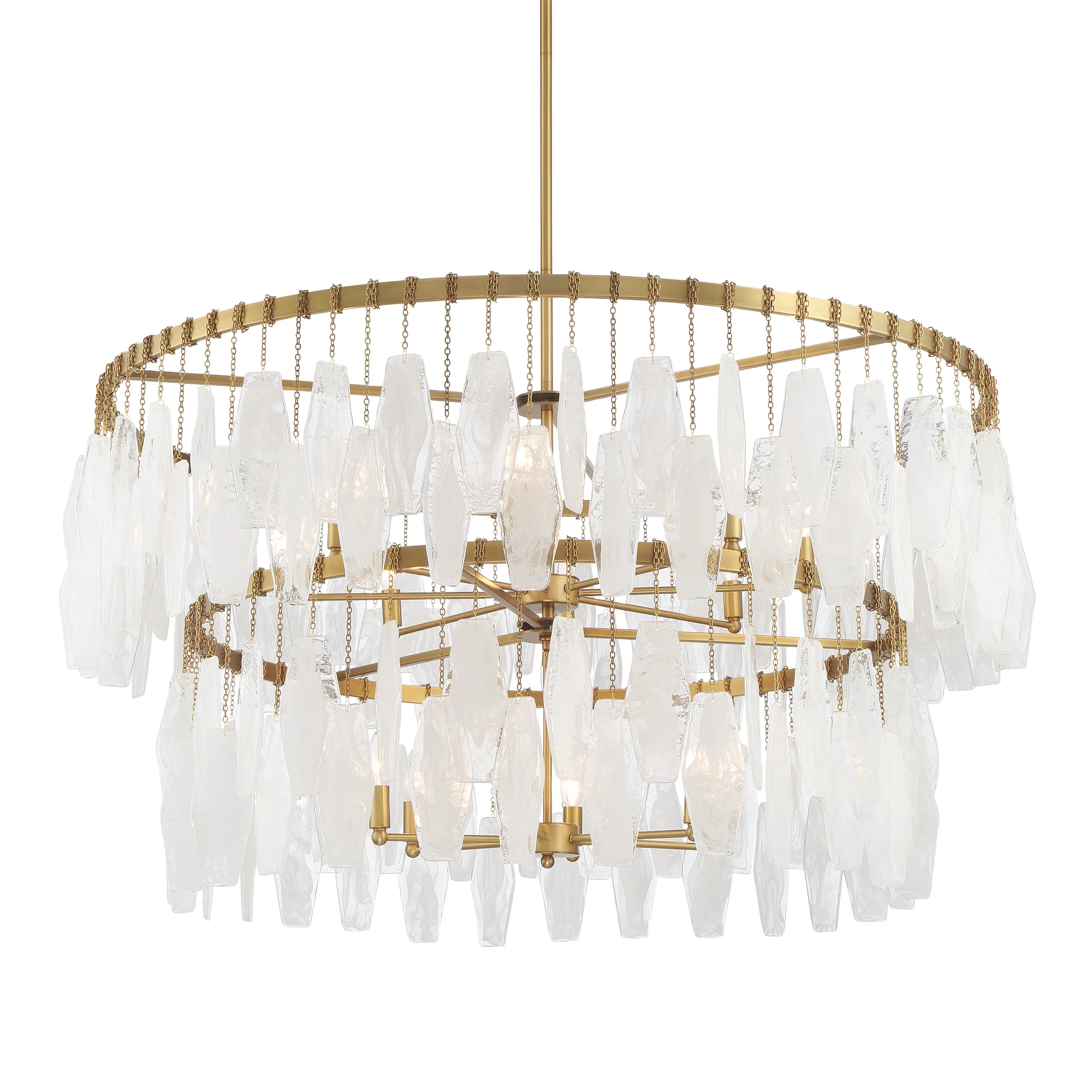 Willow 45" 14-Light Pendant in Legacy Brass