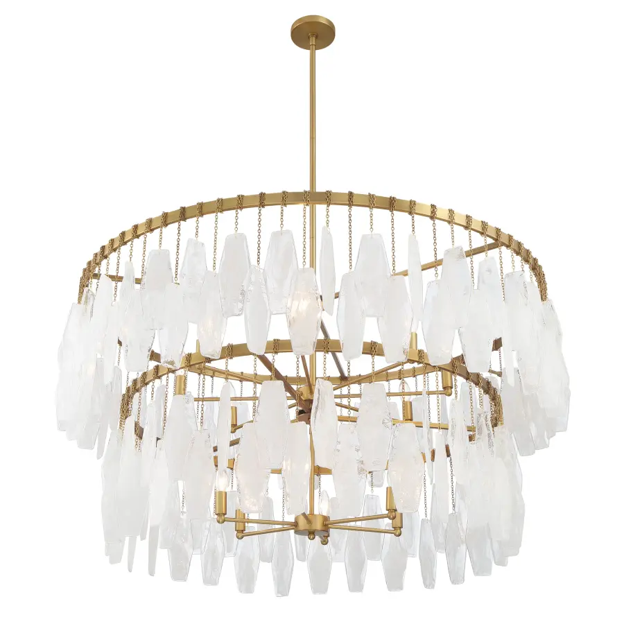Willow 45" 14-Light Pendant in Legacy Brass - Image 3