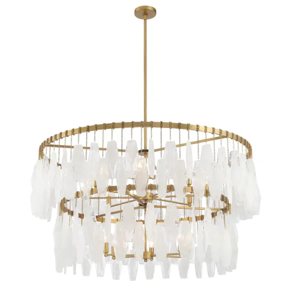 Willow 45" 14-Light Pendant in Legacy Brass - Image 4