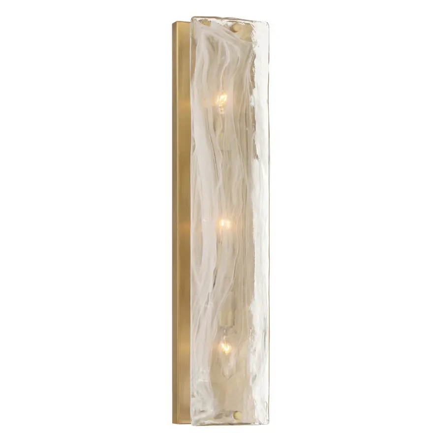 Veil 22.25" 3-Light Vanity in Legacy Brass - Image 1