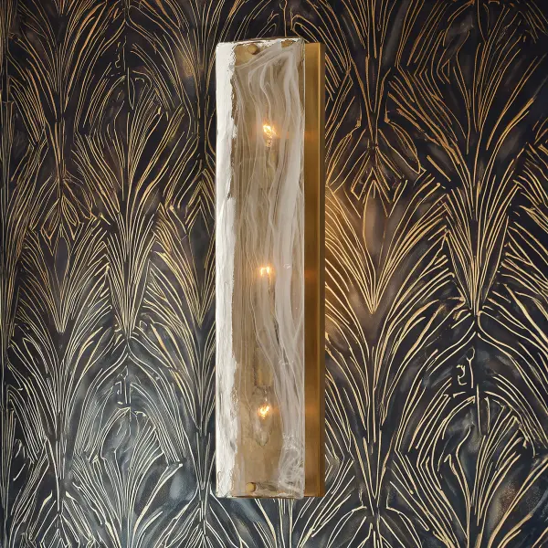 Veil 22.25" 3-Light Vanity in Legacy Brass - Image 3