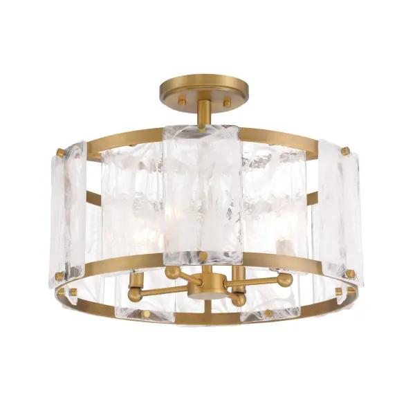 Veil 18" 4-Light Semi Flush in Legacy Brass - Image 3