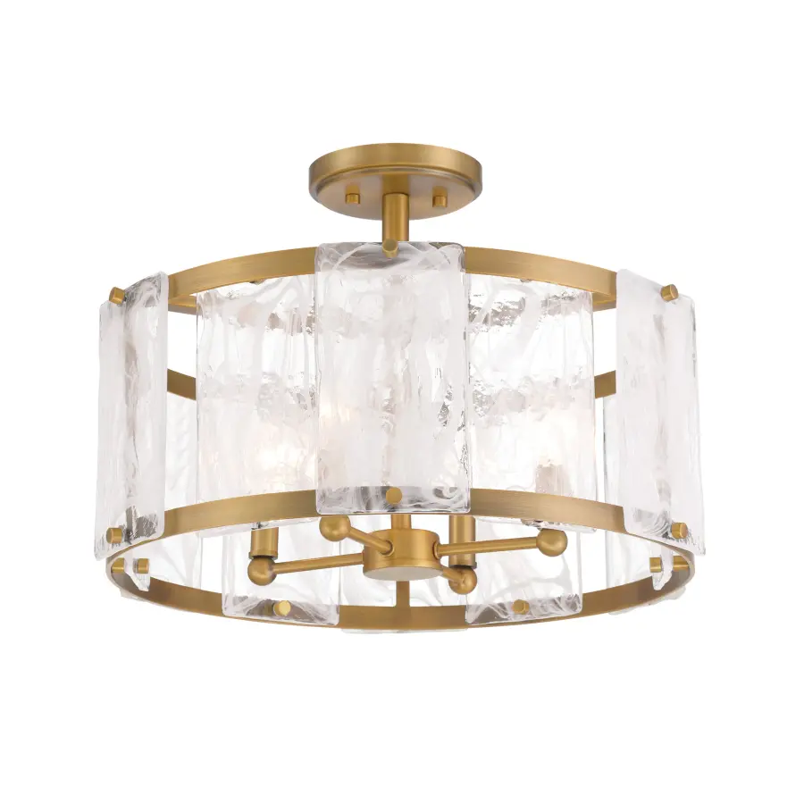 Veil 18" 4-Light Semi Flush in Legacy Brass - Image 3