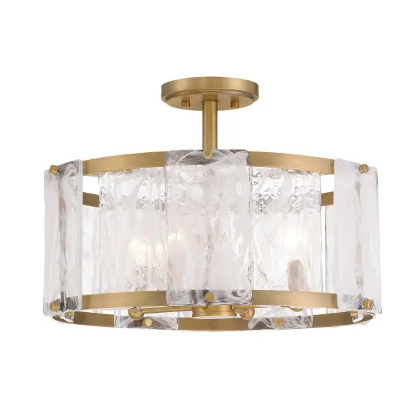 Veil 18" 4-Light Semi Flush in Legacy Brass - Image 4