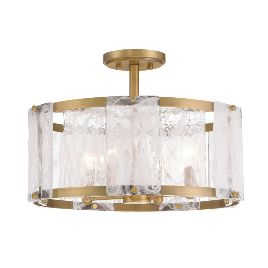 Veil 18" 4-Light Semi Flush in Legacy Brass - Image 4