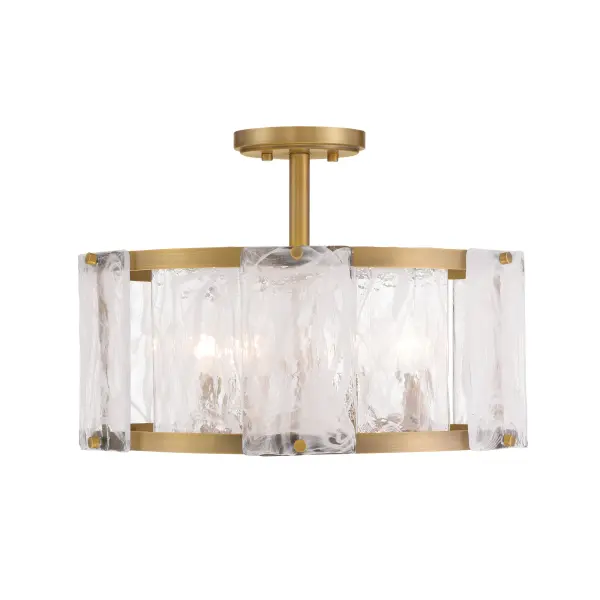 Veil 18" 4-Light Semi Flush in Legacy Brass - Image 5