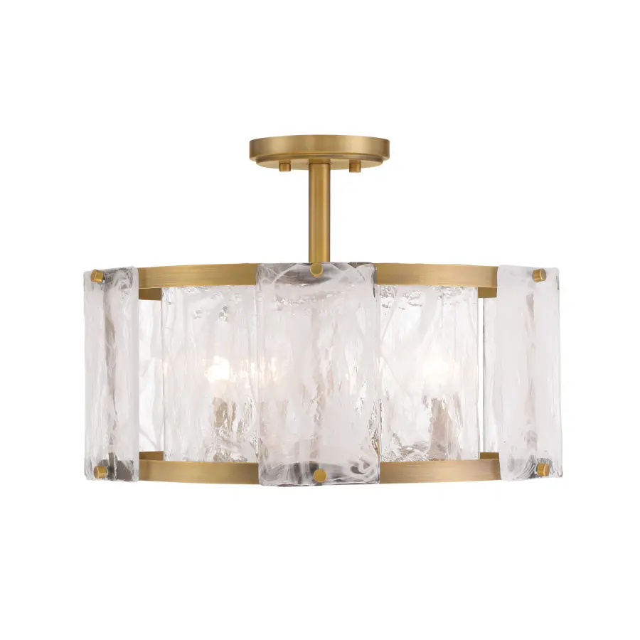 Veil 18" 4-Light Semi Flush in Legacy Brass - Image 5