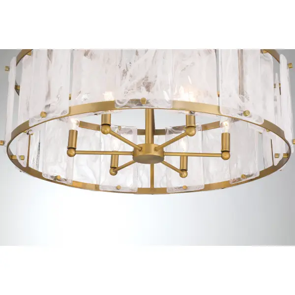 Veil 28" 6-Light Pendant in Legacy Brass - Image 6