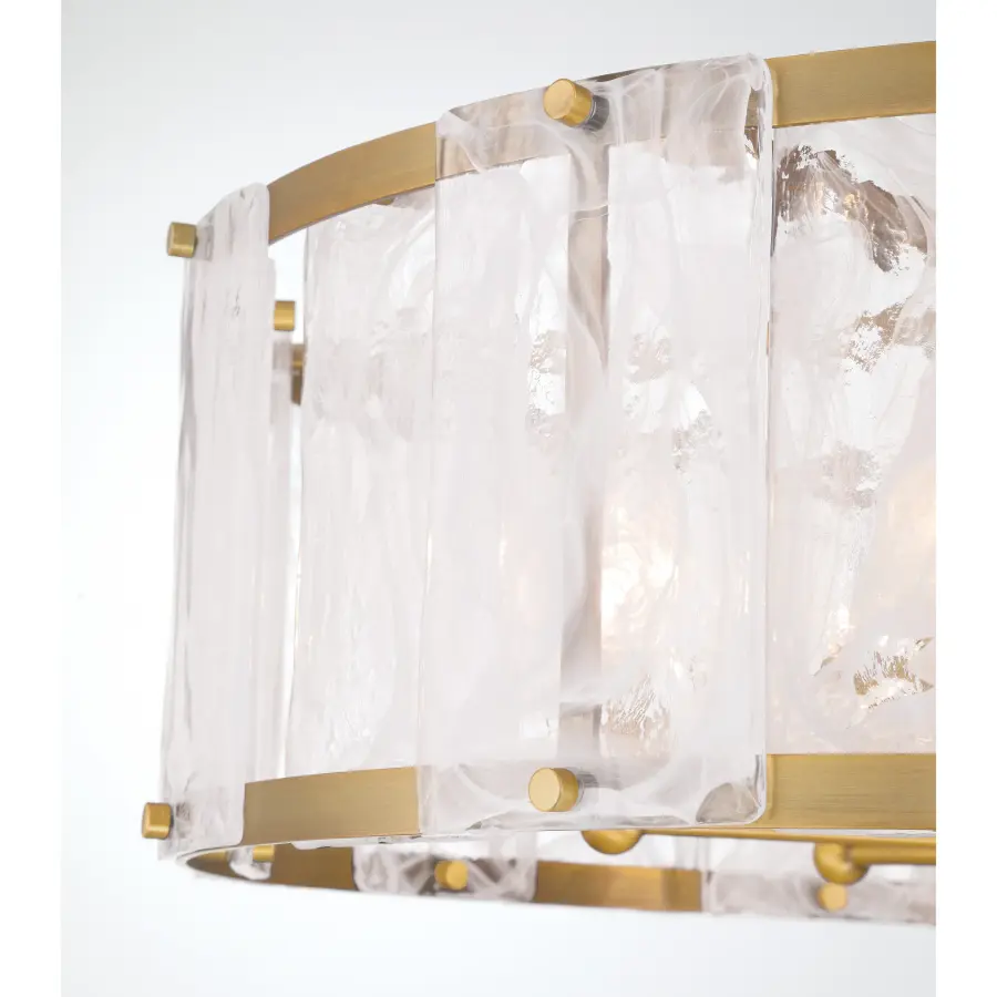 Veil 28" 6-Light Pendant in Legacy Brass - Image 7