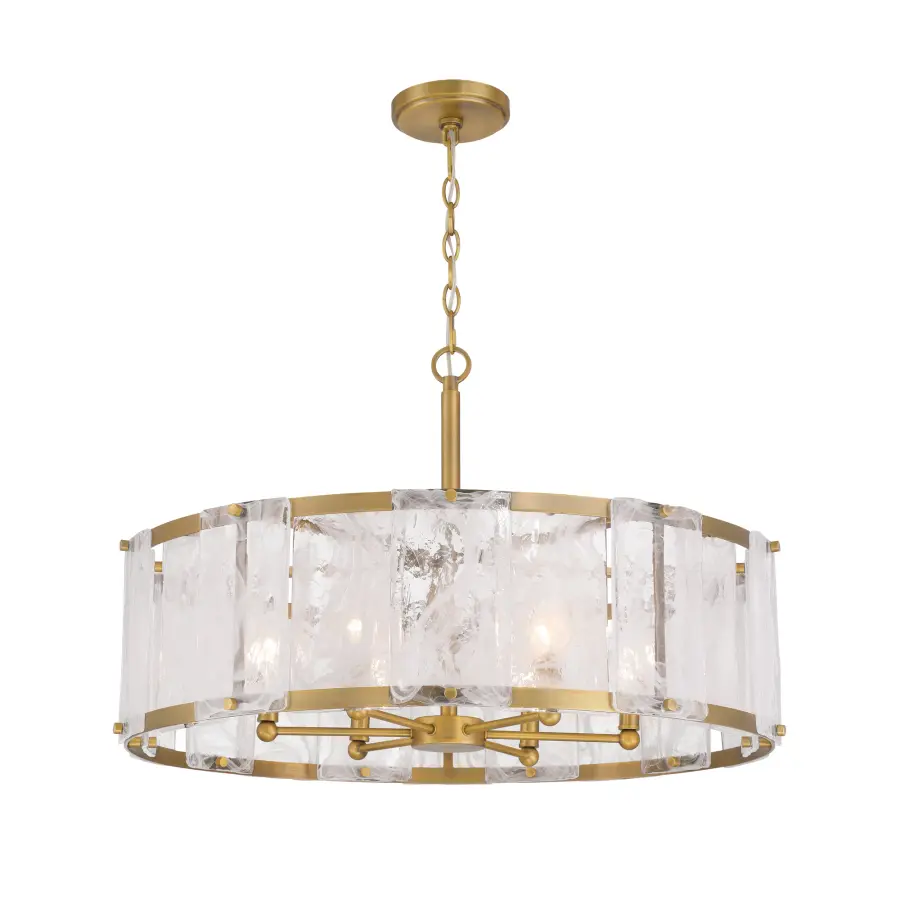 Veil 28" 6-Light Pendant in Legacy Brass - Image 9