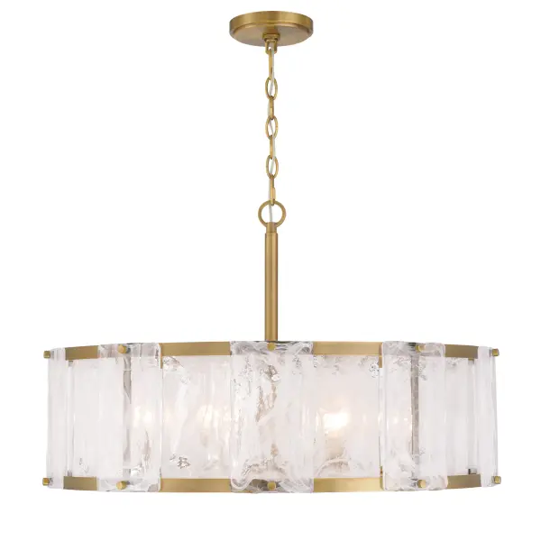 Veil 28" 6-Light Pendant in Legacy Brass - Image 10