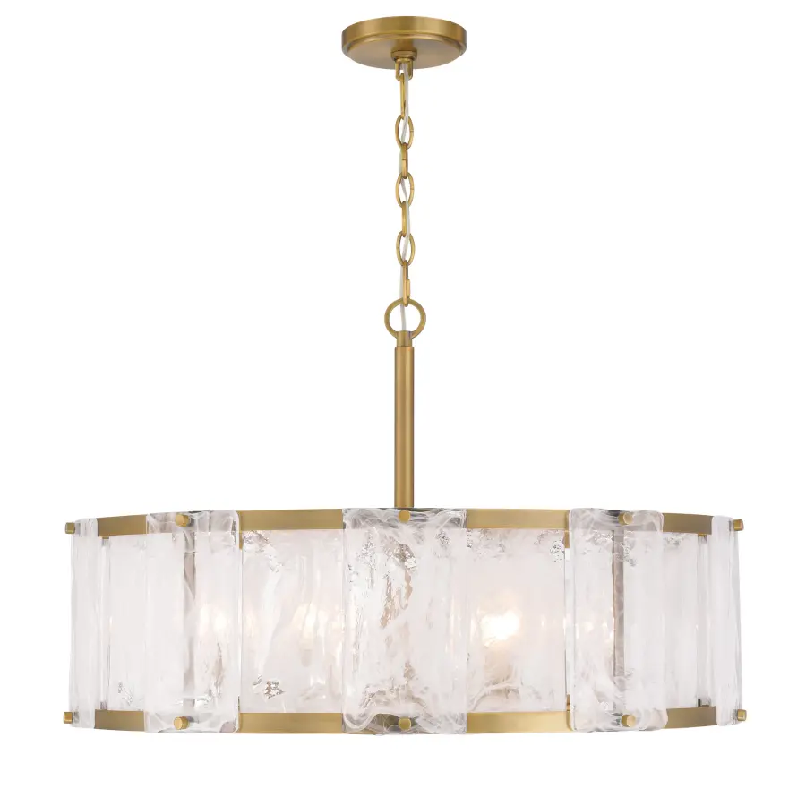 Veil 28" 6-Light Pendant in Legacy Brass - Image 10