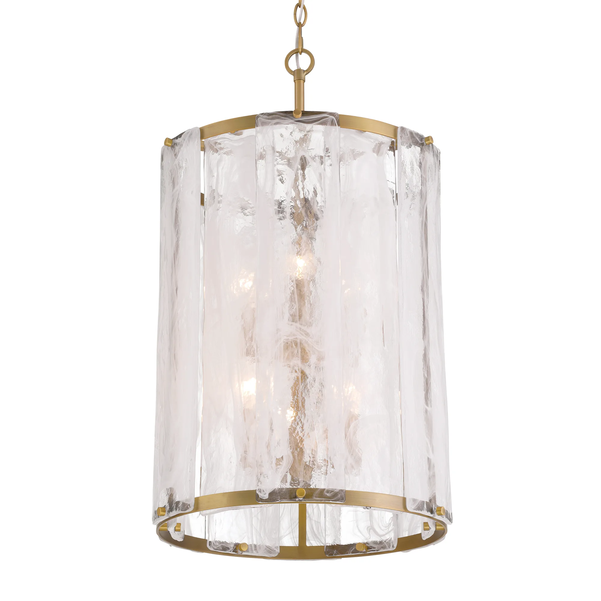 Veil 16" 6-Light Pendant in Legacy Brass