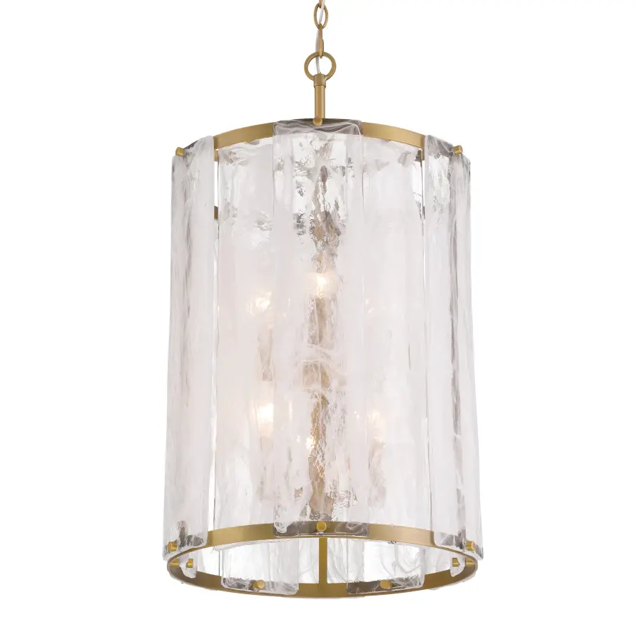 Veil 16" 6-Light Pendant in Legacy Brass - Image 1